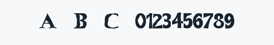Rzeczywista próbka kroju Bustamante1.0 — Aa Bb Cc 0123456789