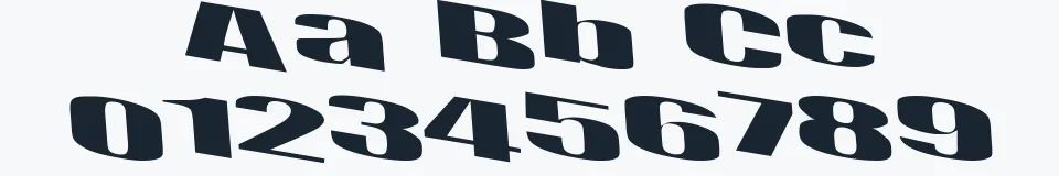 Rzeczywista próbka kroju Retsyn — Aa Bb Cc 0123456789