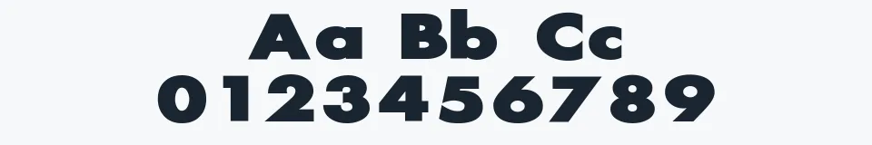 Rzeczywista próbka kroju Scream — Aa Bb Cc 0123456789