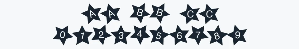 Rzeczywista próbka kroju Starvetica — Aa Bb Cc 0123456789