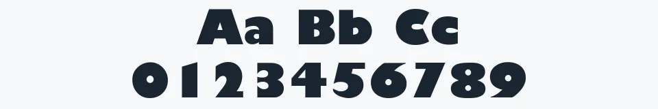 Rzeczywista próbka kroju Trumania EEN — Aa Bb Cc 0123456789