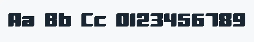Rzeczywista próbka kroju D3 Surfism_IO — Aa Bb Cc 0123456789