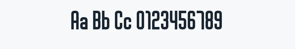 Rzeczywista próbka kroju D3 Smartism TypeA — Aa Bb Cc 0123456789