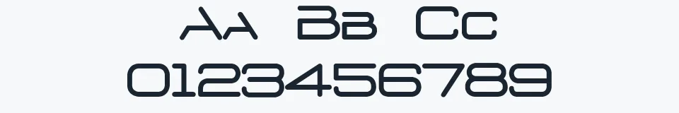 Rzeczywista próbka kroju D3 Euronism Bold italic — Aa Bb Cc 0123456789
