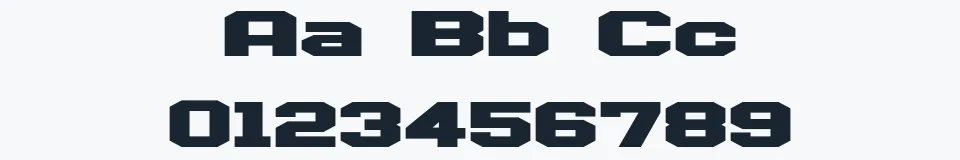 Rzeczywista próbka kroju D3 Egoistism extra — Aa Bb Cc 0123456789
