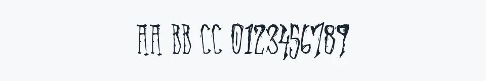 Rzeczywista próbka kroju Arvigo — Aa Bb Cc 0123456789