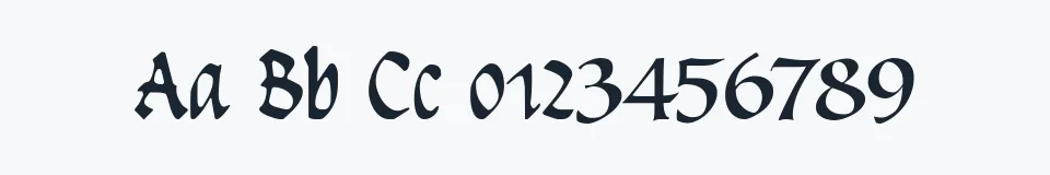 Rzeczywista próbka kroju Insula — Aa Bb Cc 0123456789