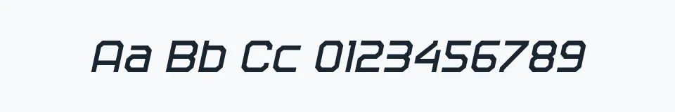 Rzeczywista próbka kroju TRACEROUTE — Aa Bb Cc 0123456789