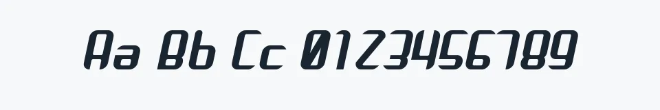 Podgląd czcionki Arbeka Italic