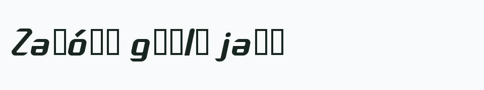 Rzeczywisty podgląd fontu Arbeka Italic – Zażółć gęślą jaźń