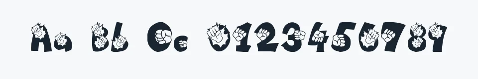 Podgląd czcionki PUNCH!!!!!