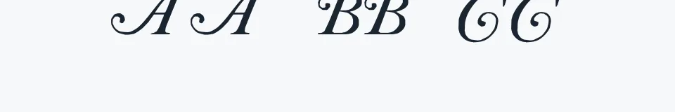 Podgląd fontu Caslon Initials
