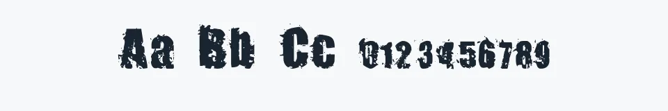 Podgląd czcionki Beast Impacted