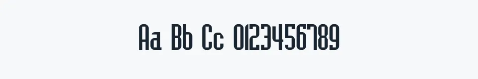 Rzeczywista próbka kroju Bedrock-Cyr — Aa Bb Cc 0123456789