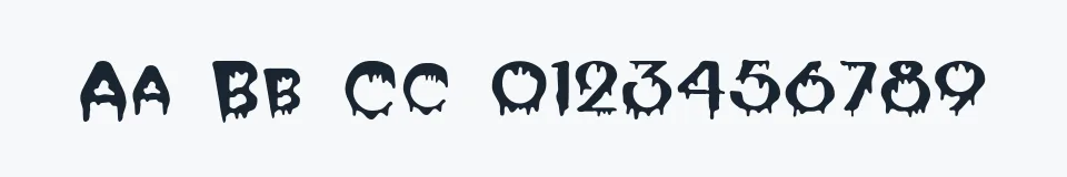 Podgląd czcionki Blood Cyrillic