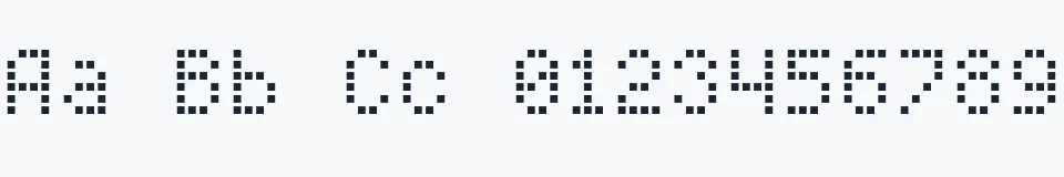 Podgląd czcionki Pixel Cyrillic