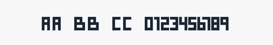Podgląd czcionki Pixel Cyr