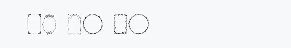 Podgląd czcionki Frames1