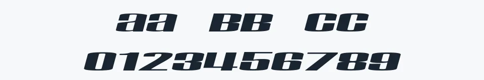 Rzeczywista próbka kroju Taskeksem — Aa Bb Cc 0123456789