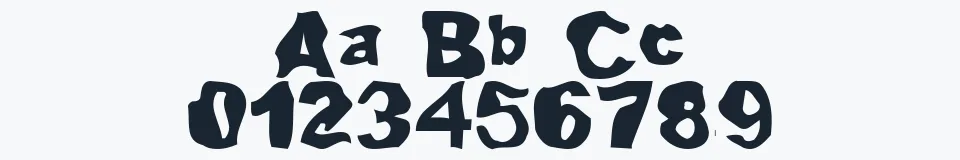 Rzeczywista próbka kroju Lou — Aa Bb Cc 0123456789