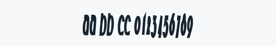 Rzeczywista próbka kroju Milkfresh — Aa Bb Cc 0123456789