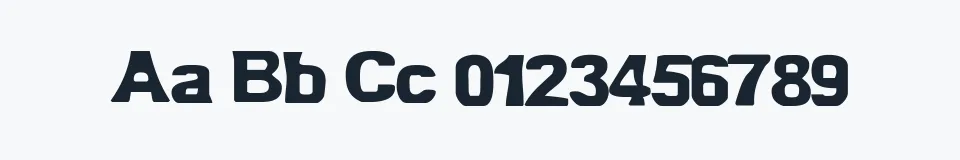 Rzeczywista próbka kroju BN-Old Fashion — Aa Bb Cc 0123456789