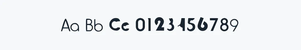 Rzeczywista próbka kroju tjockebo — Aa Bb Cc 0123456789