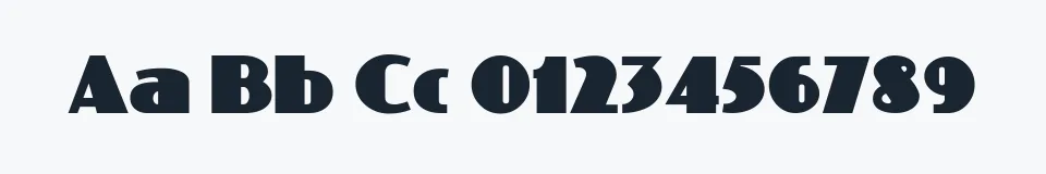 Rzeczywista próbka kroju PhattPhreddy — Aa Bb Cc 0123456789