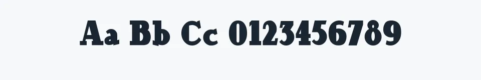 Rzeczywista próbka kroju OurGang — Aa Bb Cc 0123456789