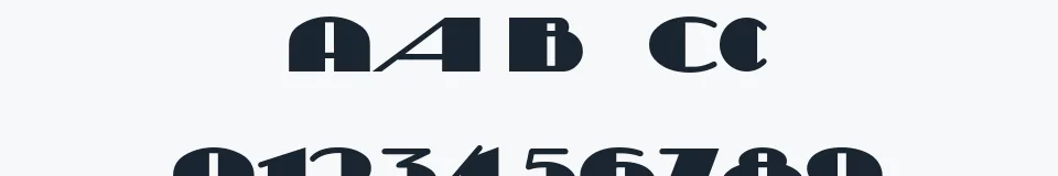 Rzeczywista próbka kroju Sesquipedalian — Aa Bb Cc 0123456789