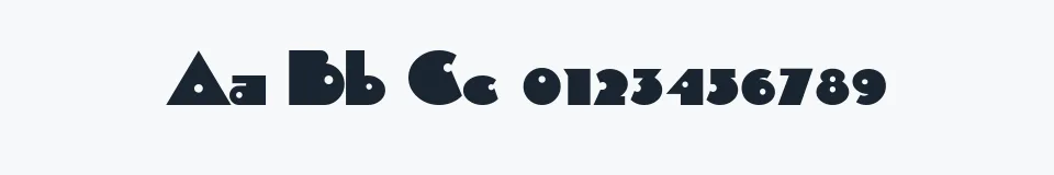 Rzeczywista próbka kroju Sid-theKid — Aa Bb Cc 0123456789