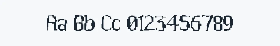 Rzeczywista próbka kroju Acid — Aa Bb Cc 0123456789