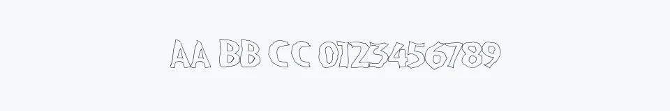 Podgląd czcionki VTC BadPaint