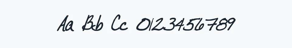 Podgląd czcionki VTC JoeleneHand