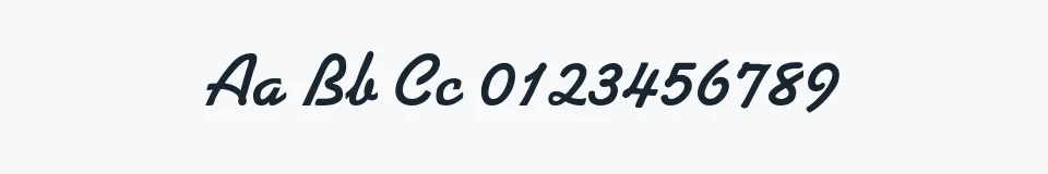 Rzeczywista próbka kroju Alako-Bold — Aa Bb Cc 0123456789