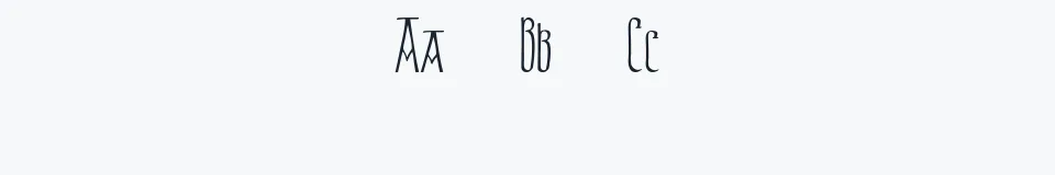 Rzeczywista próbka kroju Brigida — Aa Bb Cc 0123456789
