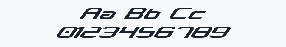 Rzeczywista próbka kroju Concielian Break — Aa Bb Cc 0123456789