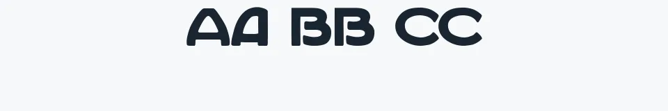 Rzeczywista próbka kroju Ekberg Demo — Aa Bb Cc 0123456789