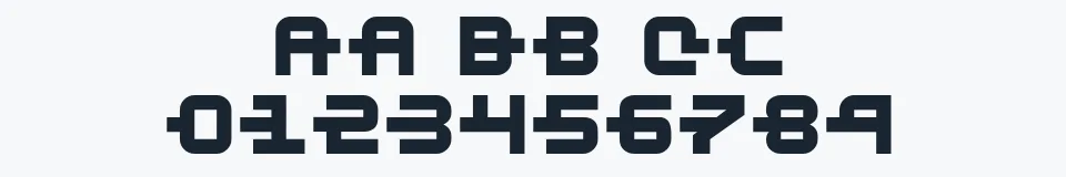 Rzeczywista próbka kroju Kinex 2 — Aa Bb Cc 0123456789