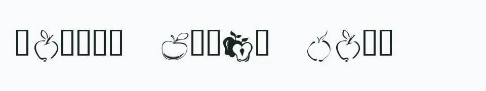 Rzeczywisty podgląd fontu KR Apple A Day – Zażółć gęślą jaźń