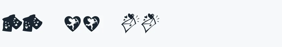 Rzeczywista próbka kroju KR Be Mine Always — Aa Bb Cc 0123456789
