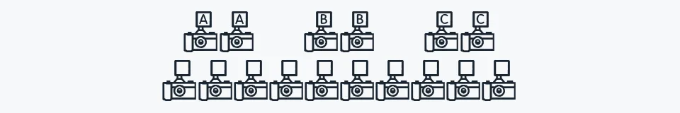 Rzeczywista próbka kroju KR Camera Fun — Aa Bb Cc 0123456789