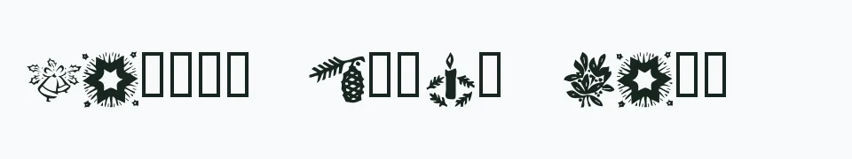 Rzeczywisty podgląd fontu KR Christmas Time 2 – Zażółć gęślą jaźń