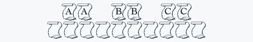 Rzeczywista próbka kroju KR Declaration — Aa Bb Cc 0123456789