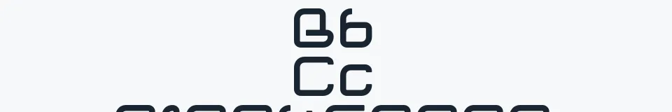 Rzeczywista próbka kroju Cornering — Aa Bb Cc 0123456789