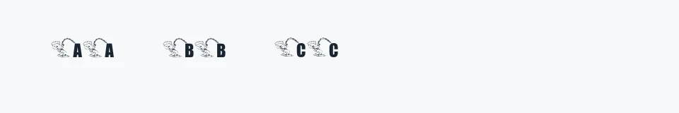 Rzeczywista próbka kroju KR Font Fishin 2 — Aa Bb Cc 0123456789