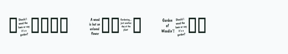 Rzeczywisty podgląd fontu KR Gardenz – Zażółć gęślą jaźń