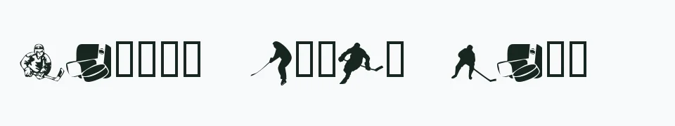 Rzeczywisty podgląd fontu KR Hockey Dings – Zażółć gęślą jaźń