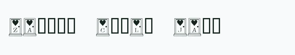 Rzeczywisty podgląd fontu KR Home Is Where The Heart Is – Zażółć gęślą jaźń