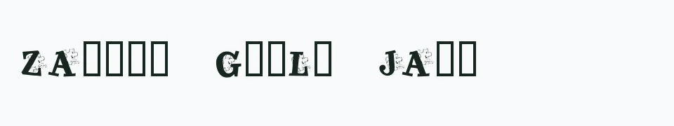 Rzeczywisty podgląd fontu KR Jigsaw Joey – Zażółć gęślą jaźń
